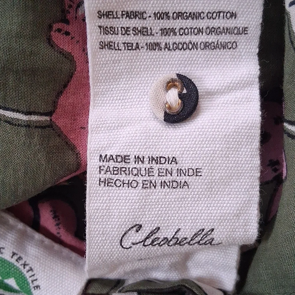 Cleobella Olive Green Floral Tie-Neck Blouse - Picture 9 of 10